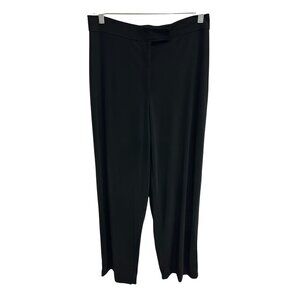 Willi Smith Womens Black Stretch Pants Size 10 Athleisure Minimalist